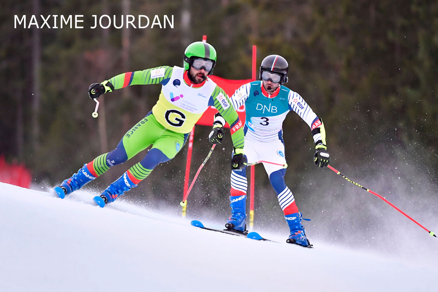 Maxime Jourdan, diplômé de l’UGA. Equipe de France de para ski alpin (guide) © FFH - Luc Percival