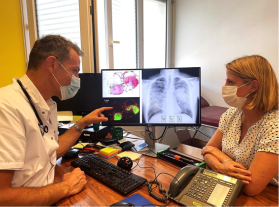 Photo poumon patient medecin