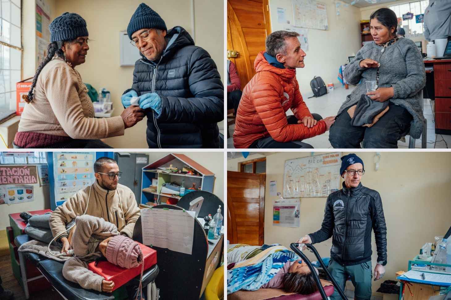 Examens cliniques lors de l'Expédition 5300 sur la santé des femmes à La Rinconada au Pérou à 5300 m d'altitude